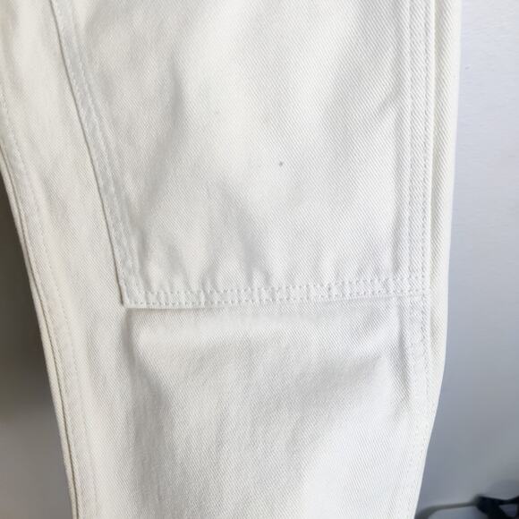 Thrills Free People Workshop Panel Organic Cotton Utility Pants Cream 2 Workwear - Picture 13 of 16